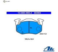Brake pads 13.0460-3953.2 ATE for RENAULT TWINGO I