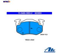 ATE 13.0460-3953.2 Brake Pad Set, disc brake for RENAULT