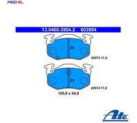 ATE 13.0460-3954.2 Brake pad set