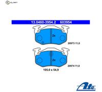 ATE 13.0460-3954.2 Brake Pad Set, disc brake for CITRO?N,PEUGEOT,RENAULT