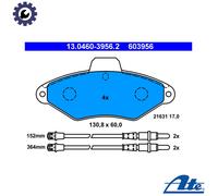 ATE Brake Pad Set 13.0460-3956.2 - Disc Brake for Citroën Xantia