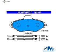 ATE Brake Pad Set 13.0460-3956.2 - Disc Brake for Citroën Xantia
