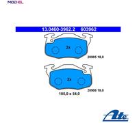 ATE 13.0460-3962.2 Brake pad set