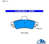 ATE Brake Pad Set 13.0460-3963.2