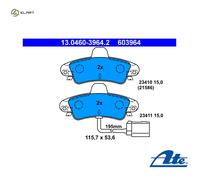 ATE 13.0460-3964.2 Brake pad set