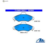 BRAKE PAD SET DISC BRAKE 13.0460-3965.2 FOR FORD ESCORT/VI/Rural/Mk/VII/NOMADE