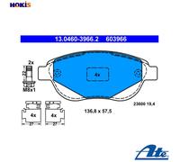 ATE 13.0460-3966.2 Brake pad set