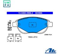 ATE 13.0460-3966.2 Brake pad set