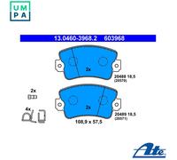 ATE Brake Pad Set 13.0460-3968.2 - Disc Brake for Renault Trafic Van/Bus
