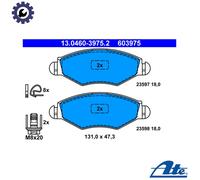 Brake pads 13.0460-3975.2 ATE for PEUGEOT 306 Hatchback 306 206+ 206 Hatchback