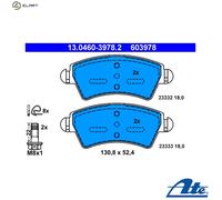 Brake pads 13.0460-3978.2 ATE for PEUGEOT CITROËN