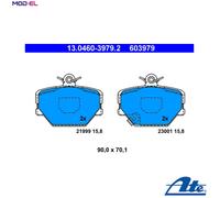 BRAKE PAD SET DISC BRAKE 13.0460-3979.2 FOR SMART FORTWO/Cabrio/HATCH/PEQUENO