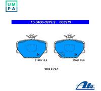 BRAKE PAD SET DISC BRAKE 13.0460-3979.2 FOR SMART M160.910/160E6ALB05 0.6L 3cyl