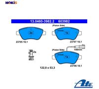 DISC BRAKE PADS SET FOR FIAT BRAVO II 198 192 B2 000 STILO 192 ATE 77362091