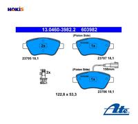 BRAKE PAD SET DISC BRAKE 13.0460-3982.2 FOR FIAT SIENA BRAVO/II STILO/VAN 1.2L