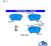 DISC BRAKE PADS SET FOR FIAT BRAVO II 198 192 B2 000 STILO 192 ATE 77362091