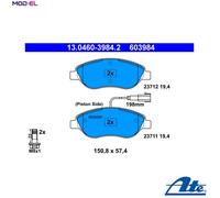 BRAKE PAD SET DISC BRAKE 13.0460-3984.2 FOR ALFA ROMEO FIAT BRAVO/II STILO 1.2L