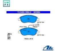BRAKE PAD SET DISC BRAKE 13.0460-3984.2 FOR ALFA ROMEO FIAT BRAVO/II STILO 1.2L