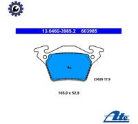 ATE Brake Pad Set 13.0460-3985.2 - Rear Disc Brake - Fits Mercedes-Benz Vito (W638) UK Stock