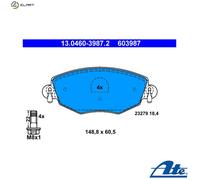 BRAKE PAD SET DISC BRAKE 13.0460-3987.2 FOR FORD MONDEO/III/Turnier/Clipper/Mk