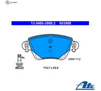 Brake pads 13.0460-3988.2 ATE for JAGUAR FORD RENAULT