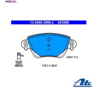 Brake pads 13.0460-3988.2 ATE for JAGUAR FORD RENAULT