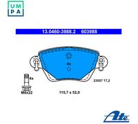 Brake pads 13.0460-3988.2 ATE for JAGUAR FORD RENAULT