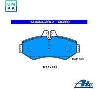 BRAKE PAD SET DISC BRAKE 13.0460-3990.2 FOR VW LT/Mk/II/Platform/Chassis/28-46