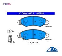 ATE Brake pad set with acoustic wear warning 13.0460-3995.2 Brake pads,Brake pad set, disc brake OPEL,SUZUKI,SUBARU,AGILA (A) (H00)