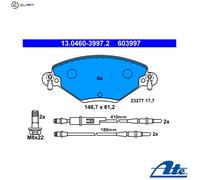 ATE Brake Pad Set (Disc Brake) 13.0460-3997.2 for Citroen C5 I, C5 I Estate, C5 II, C5 II Break
