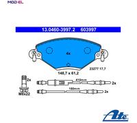 ATE 13.0460-3997.2 Brake pad set