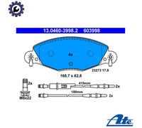 Brake pads 13.0460-3998.2 ATE for CITROËN C5 I C5 I Estate C5 II C5 II Break