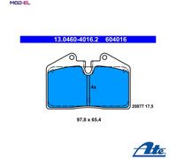 ATE 13.0460-4016.2 Brake pad set