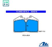 ATE 13.0460-4016.2 Brake pad set