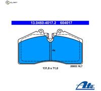 BRAKE PAD SET DISC BRAKE 13.0460-4017.2 FOR PORSCHE 911/Targa/Convertible 944