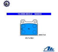 ATE 13.0460-4033.2 Brake pad set