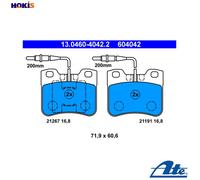 Brake pads 13.0460-4042.2 ATE for CITROËN PEUGEOT