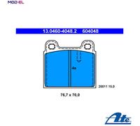 Brake pads 13.0460-4048.2 ATE for OPEL PORSCHE