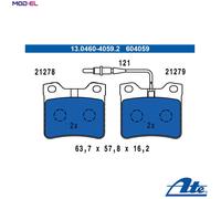 ATE Brake Pad Set (Disc Brake) 13.0460-4059.2 for Peugeot 406 Estate/Coupe 1.7–2.0L