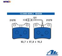 BRAKE PAD SET DISC BRAKE 13.0460-4059.2 FOR PEUGEOT 4HX 2.2L 6FZ 1.7LP8C 2.1L