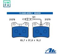 BRAKE PAD SET DISC BRAKE 13.0460-4059.2 FOR PEUGEOT 406/Break 6FZ 1.7LRHS 2.0L