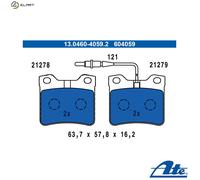 ATE Brake Pad Set (Disc Brake) 13.0460-4059.2 for Peugeot 406 Estate/Coupe 1.7–2.0L