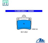 NEW DISC BRAKE PADS SET FOR MERCEDES BENZ C CLASS W202 M 111 945 ATE 598763