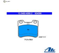 ATE Brake Pads 13.0460-4066.2 - Disc Brake Set for Peugeot Citroën