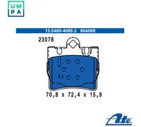 ATE 13.0460-4069.2 Brake pad set