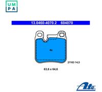 BRAKE PAD SET DISC BRAKE 13.0460-4070.2 FOR PORSCHE 911/Speedster/Targa 3.6L