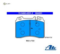 BRAKE PAD SET DISC BRAKE 13.0460-4201.2 FOR MERCEDES-BENZ C-CLASS 124/T-Model