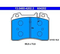 ATE 13.0460-4202.2 Brake pad set