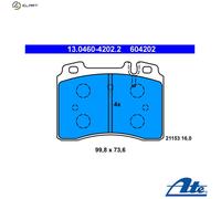 ATE 13.0460-4202.2 Brake pad set