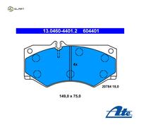 Brake Pad Set, disc brake ATE 13.0460-4401.2 for T1/TN Van 2.3 1988-1995